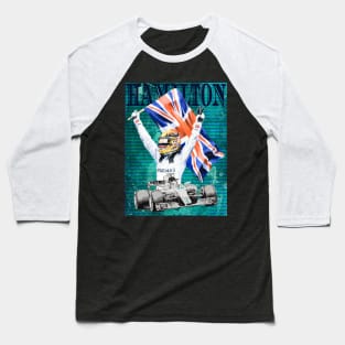 Hamilton Effect: Britannia Rules the Race!_Retro Art Baseball T-Shirt